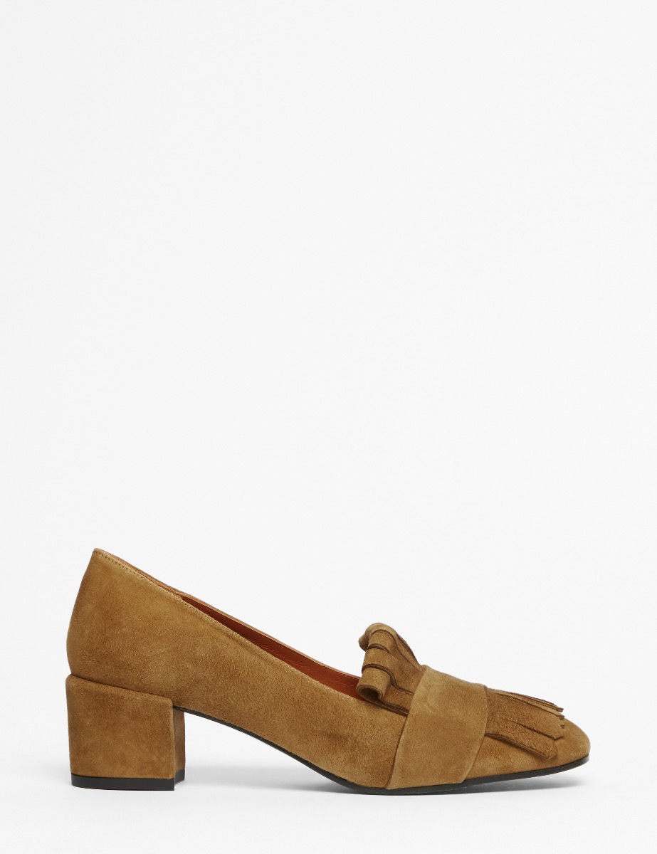 Coquette Suede Shoe - Peat | Penelope Chilvers