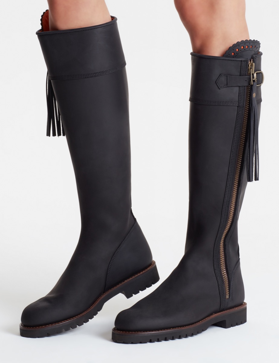 Long Tassel Boot Black Penelope Chilvers