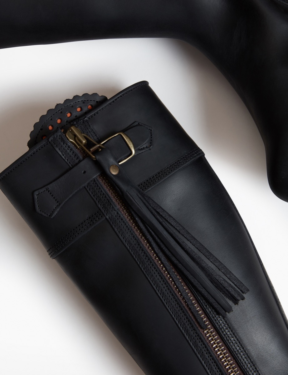 long boots with tassels