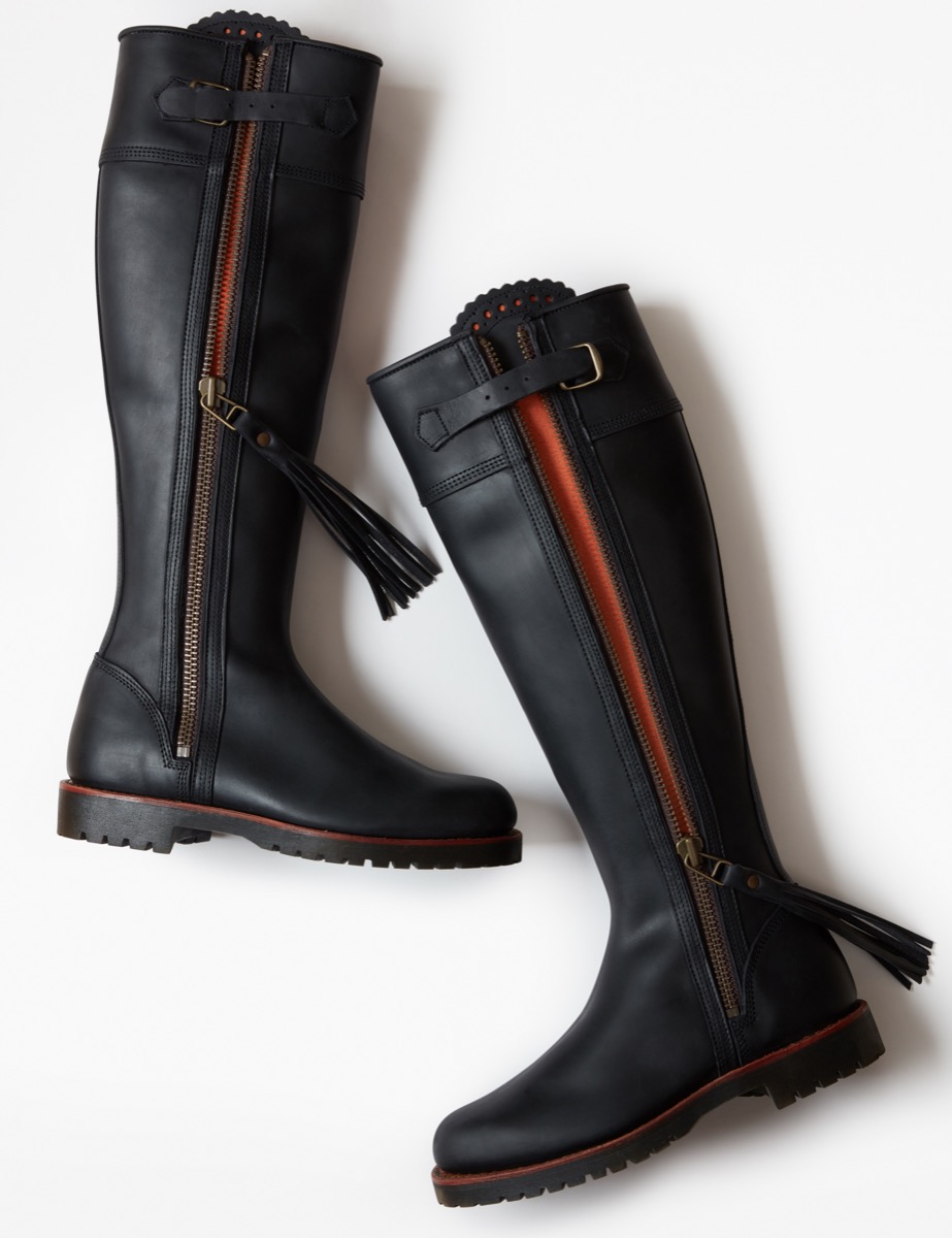 long boots with tassels